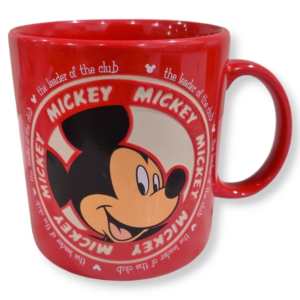 Mickey Mouse Red Coffee Mug, Authentic Original Disney Parks